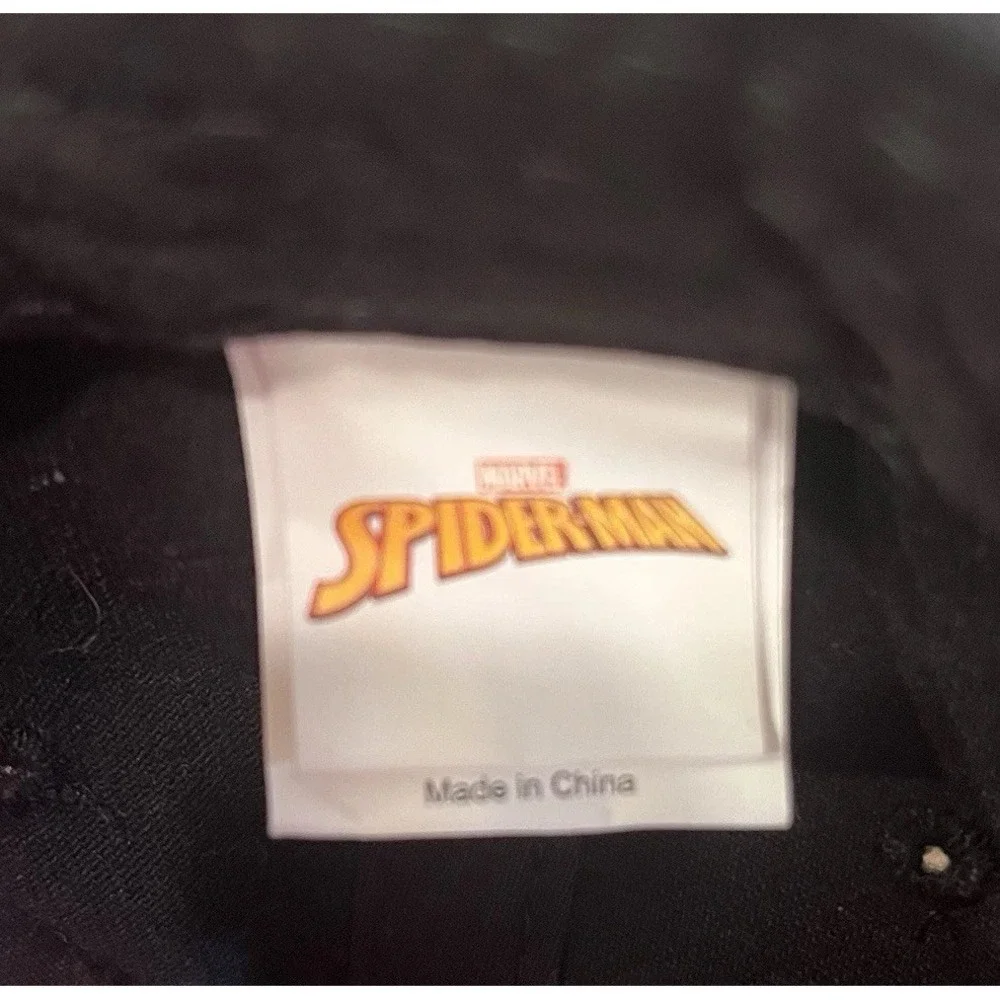 Marvel‎ Spiderman Graphic 'Eyes' Youth Snapback Hat 100% Cotton OSFM Red Black